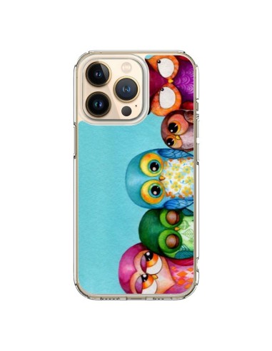 Coque iPhone 13 Pro Famille Chouettes - Annya Kai