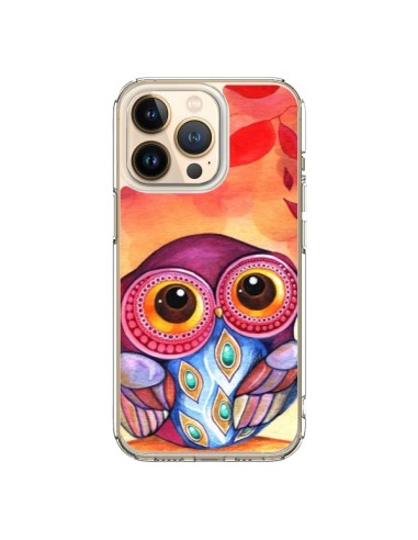 Cover iPhone 13 Pro Gufo Foglie Autunno - Annya Kai