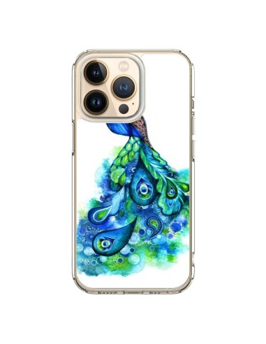 Coque iPhone 13 Pro Paon Multicolore - Annya Kai