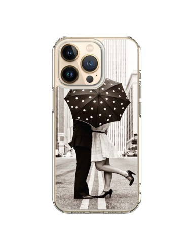 Coque iPhone 13 Pro Secret under Umbrella Amour Couple Love - Asano Yamazaki