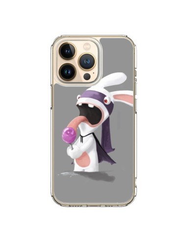 Coque iPhone 13 Pro Lapin Crétin Sucette - Bertrand Carriere