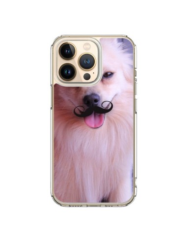 Coque iPhone 13 Pro Clyde Chien Movember Moustache - Bertrand Carriere