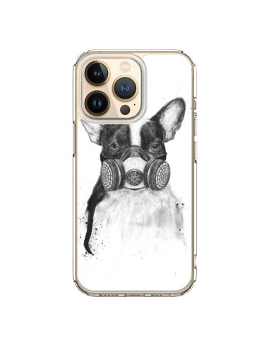 Coque iPhone 13 Pro Tagueur Bulldog Dog Chien Big City Life - Balazs Solti