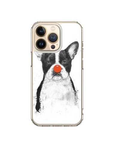 Coque iPhone 13 Pro Clown Bulldog Chien Dog - Balazs Solti