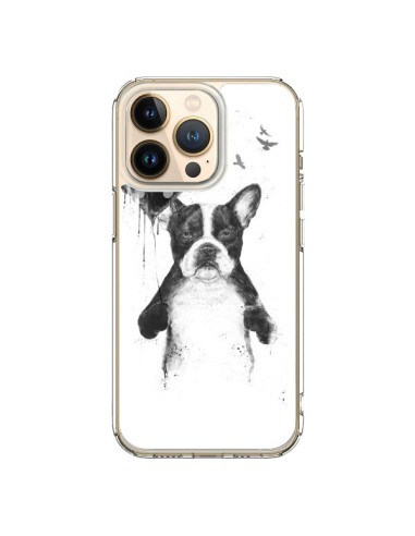 Coque iPhone 13 Pro Lover Bulldog Chien Dog My Heart Goes Boom - Balazs Solti