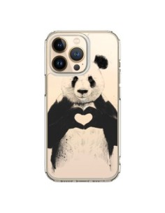 Coque iPhone 13 Pro Panda All You Need Is Love...