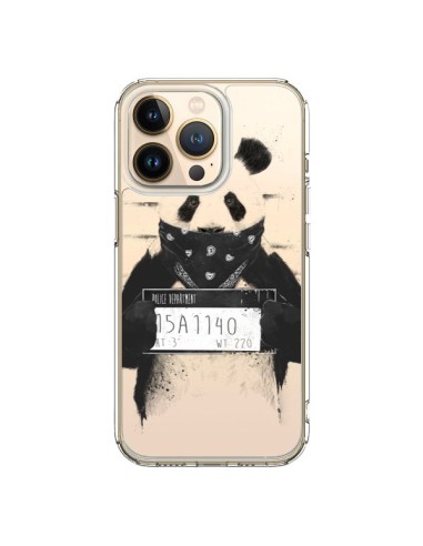 Cover iPhone 13 Pro Panda Cattivo Trasparente - Balazs Solti