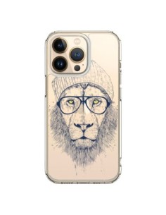 Coque iPhone 13 Pro Cool Lion Swag Lunettes Transparente...