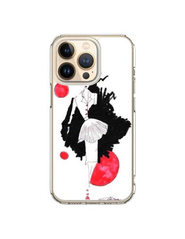 iPhone 13 Pro Case Fashion Girl Red - Cécile