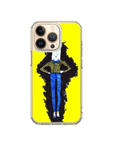 Cover iPhone 13 Pro Julie Donna Fashion Moda Giallo - Cécile