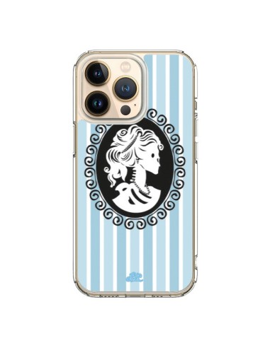 Coque iPhone 13 Pro Camée Squelette Bleue - Enilec