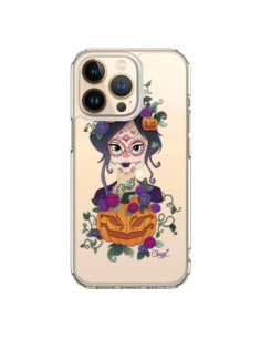 iPhone 13 Pro Case Girl Closed Eyes Santa Muerte Clear -...
