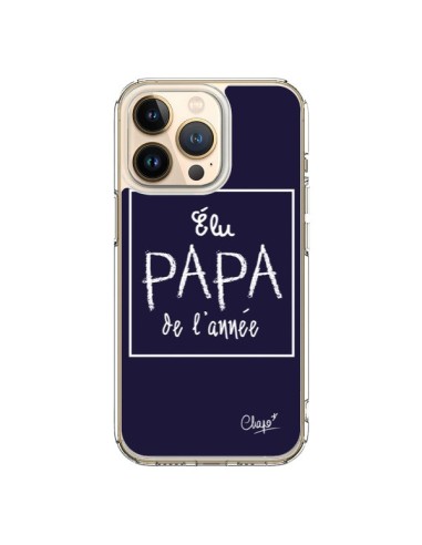 Coque iPhone 13 Pro Elu Papa de l'Année Bleu Marine - Chapo