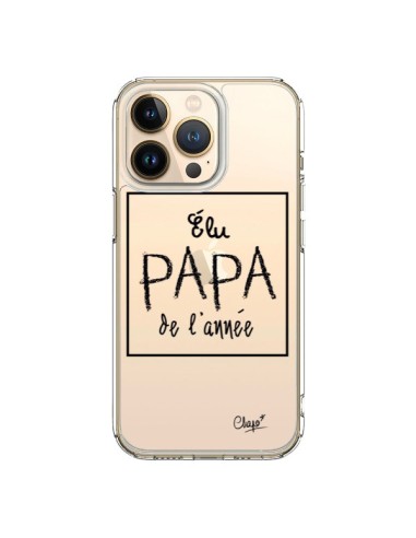 Coque iPhone 13 Pro Elu Papa de l'Année Transparente - Chapo