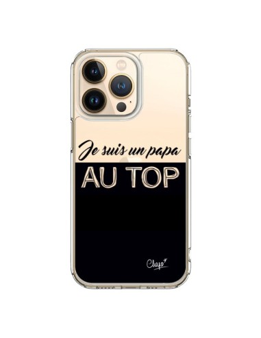 Cover iPhone 13 Pro Sono un Papà al Top Trasparente - Chapo