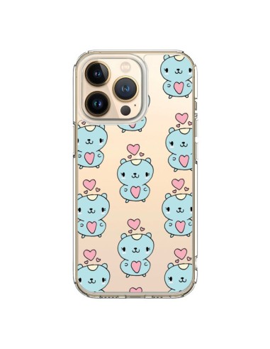 Coque iPhone 13 Pro Hamster Love Amour Transparente - Claudia Ramos