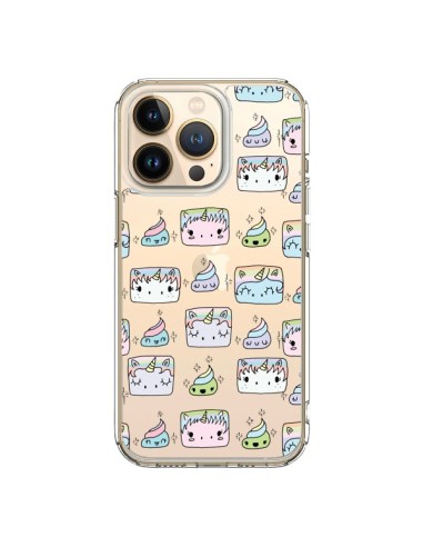 Coque iPhone 13 Pro Licorne Unicorn Cute Swag Transparente - Claudia Ramos