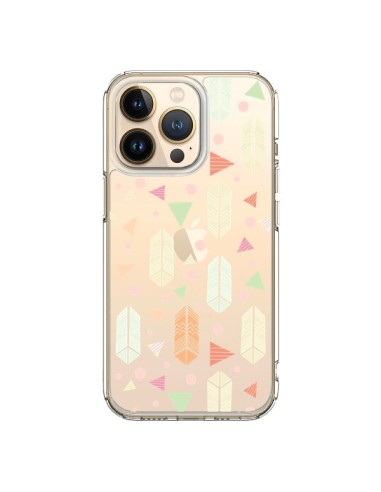 Coque iPhone 13 Pro Arrow Fleche Azteque Transparente - Claudia Ramos