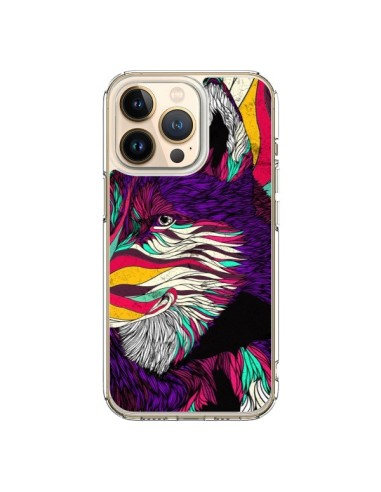 Coque iPhone 13 Pro Color Husky Chien Loup - Danny Ivan