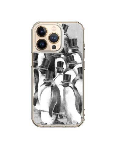Coque iPhone 13 Pro Pingouins Gentlemen - Eric Fan
