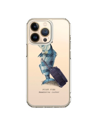 Coque iPhone 13 Pro Pilot Fish Poisson Pilote Transparente - Eric Fan