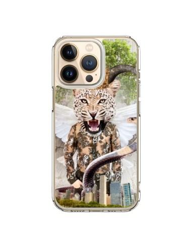 Coque iPhone 13 Pro Hear Me Roar Leopard - Eleaxart