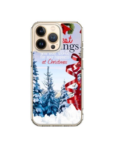 Coque iPhone 13 Pro Voeux Joyeux Noël - Eleaxart