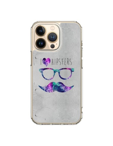 Coque iPhone 13 Pro I Love Hipsters - Eleaxart