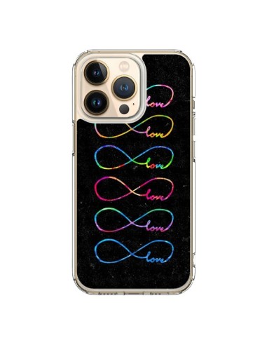 Cover iPhone 13 Pro Amore Forever Infinito Nero - Eleaxart