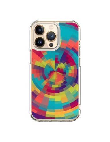 iPhone 13 Pro Case Color Spiral Red Green - Eleaxart