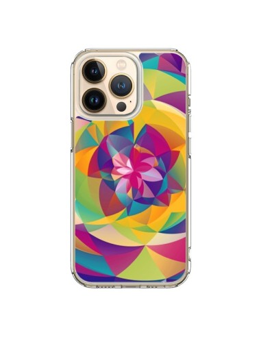 Cover iPhone 13 Pro Acid Blossom Fiori - Eleaxart