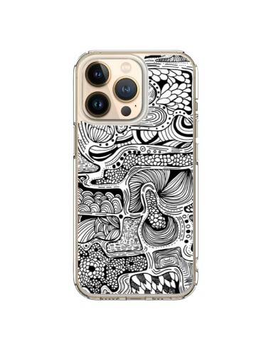 iPhone 13 Pro Case Reflet Black and White - Eleaxart