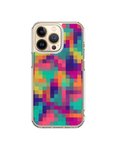 Coque iPhone 13 Pro Exotic Mosaic Pixels Azteque - Eleaxart