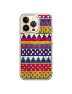 Coque iPhone 13 Pro Mexican Triangle Aztec Azteque -...