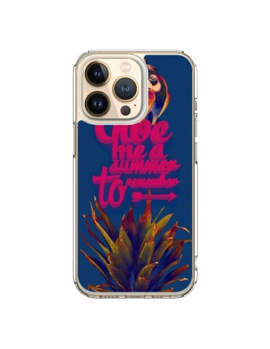 Coque iPhone 13 Pro Give me a summer to remember souvenir paysage - Eleaxart