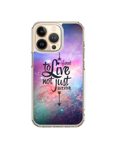 Coque iPhone 13 Pro I want to live Je veux vivre - Eleaxart