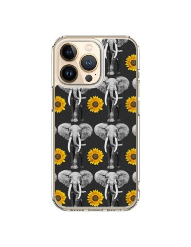 Coque iPhone 13 Pro Elephant Tournesol - Eleaxart