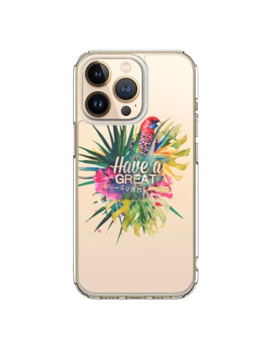 Coque iPhone 13 Pro Have a great summer Ete Perroquet Parrot - Eleaxart