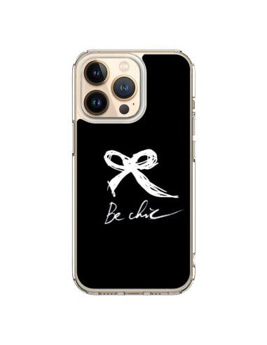 Coque iPhone 13 Pro Be Chic Noeud Papillon Blanc -  Léa Clément