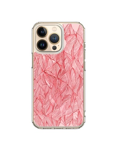 iPhone 13 Pro Case Leaves Cherry Red - Léa Clément