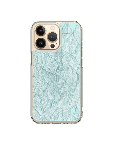 iPhone 13 Pro Case Leaves Green Water - Léa Clément