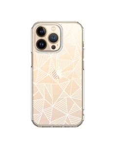 Coque iPhone 13 Pro Lignes Grilles Triangles Grid...