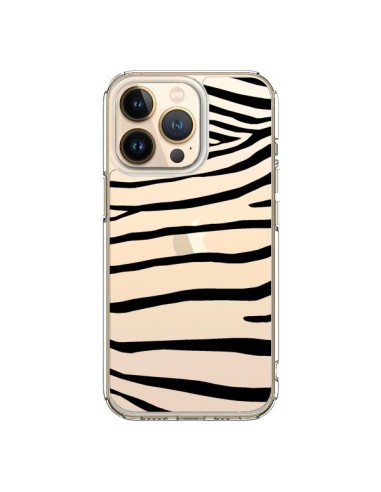 Cover iPhone 13 Pro Zebra Nero Trasparente - Project M
