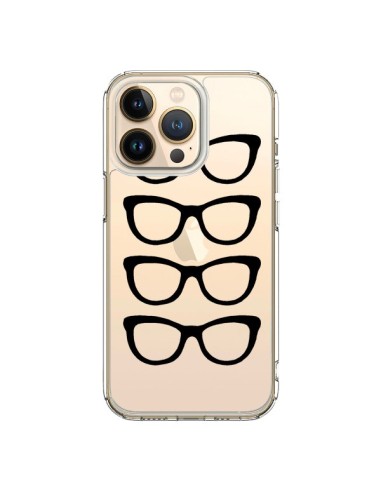 Cover iPhone 13 Pro Occhiali da Sole Nero Trasparente - Project M