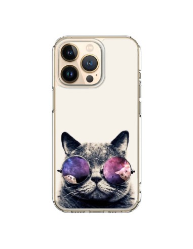 Cover iPhone 13 Pro Gatto con gli occhiali- Gusto NYC