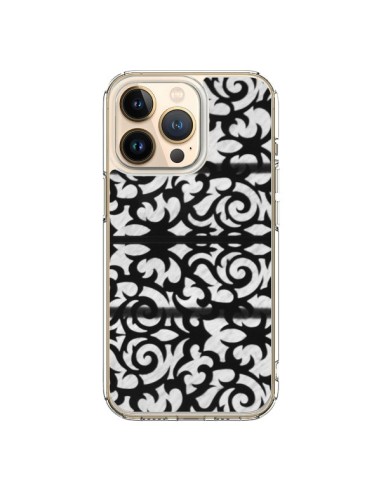 Cover iPhone 13 Pro Astratto Bianco e Nero - Irene Sneddon