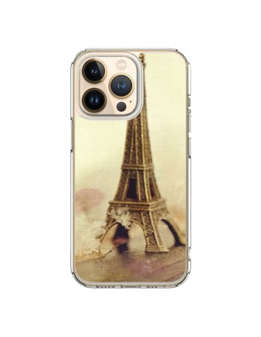 Coque iPhone 13 Pro Tour Eiffel Vintage - Irene Sneddon