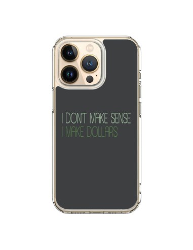 Cover iPhone 13 Pro I don't make sense, I make Dollars, Grigio - Shop Gasoline