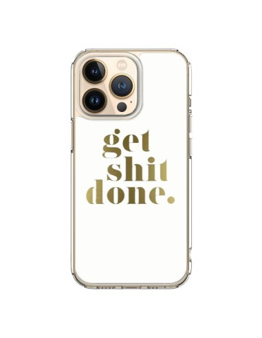 Cover iPhone 13 Pro Get Shit Done Dorato - Shop Gasoline