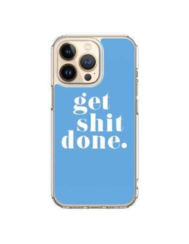 Coque iPhone 13 Pro Get Shit Done Bleu - Shop Gasoline